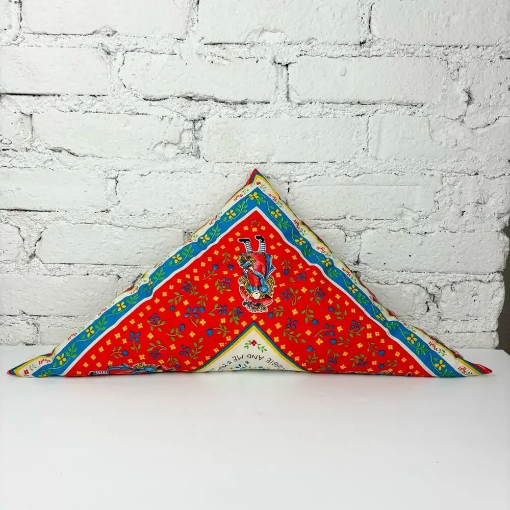 Handmade Vintage Holly Hobbie Triangle Pillow